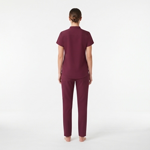 Ensemble de blouses médicales pour femmes Hawk Eye, couleur bordeaux, polyester, uniforme médical, vêtements de travail pour hôpital, pantalon et haut - Product Image 6