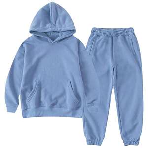 Ensemble de vêtements de sport pour enfants, veste et sweat-shirt en coton décontracté, respirant et léger - Product Image 1
