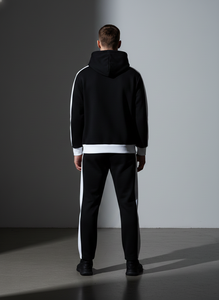 Custom 450 GSM High Quality Wholesale Factory Heavyweight Cotton Sun Faded Men Stacked Joggers Flared <b>Sweatpants</b> <b>Set</b> - Product Image 2