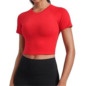 High Quality Black <b>Raglan</b> Women Yoga Crop <b>Tops</b> Seamless Nylon Spandex Soft Feel Quick Dry OEM Athletic Yoga <b>Tops</b> - Product Image 4