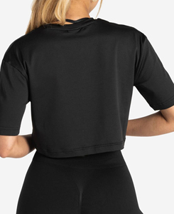 Camiseta de Manga Corta Asimétrica para Mujer, Talla XL, Cuello Redondo, Tejido de Punto, Color Sólido, Transpirable, de Secado Rápido, Corte Holgado, Precio Económico 2026 - Product Image 1
