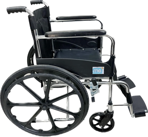 Fauteuil roulant pliant robuste à cadre en X, léger, facile à plier, capacité de charge de 120 kg pour la mobilité quotidienne - Product Image 1