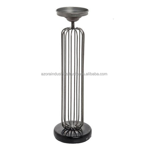 Soporte de Vela de Metal de Alambre de Hierro Rojo, Diseño Creativo, Hecho a Mano, Tipo de Mesa Roja, Decoración PARA EL Hogar, Bodas - Product Image 1