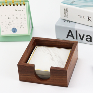 Porta Notas Adhesivas de Madera de Mango Hecho a Mano de Buena Calidad, Dispensador de Notas Personalizadas - Product Image 1