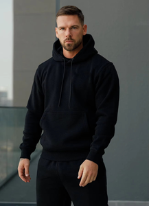 Sweat-shirts d'hiver pour hommes en coton 100% pur 500 g/m², confortables, décontractés, tendance, épais, style streetwear, vierges, vente en gros - Product Image 3