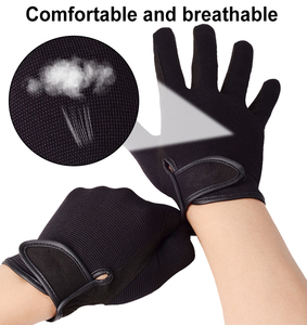 Guantes de Ciclismo Deportivos para Exteriores, Antideslizantes, de Dedo Completo, con Pantalla Táctil, Transpirables, de Cuero, para Carreras - Product Image 5