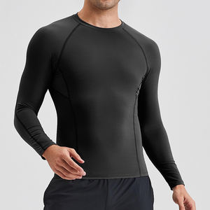 Custom <b>Mens</b> Compression <b>Men's</b> <b>Shirts</b> Gym Workout Training Base Layer Quick Dry Sports Top Breathable Stretch Athletic Running - Product Image 5