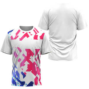 Camiseta Deportiva Sublimada para Hombre, Poliéster, Cuello Redondo, Corte Ajustado, Color Naranja, Sin Costuras - Product Image 1