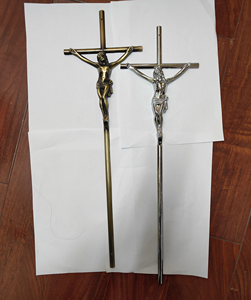 ไม้กางเขนโลหะคุณภาพสูงทำจากโลหะผสมสังกะสีสีบรอนซ์โบราณขนาดใหญ่ สำหรับตกแต่งโลงศพ อุปกรณ์เสริมสำหรับงานศพ - Product Image 4