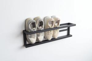 <b>Wall</b> Mounted <b>Shoe</b> Rack Compact <b>Storage</b> Organizer Space Saving Floating Design Strong Load Bearing Frame Modern Entryway Solution - Product Image 5