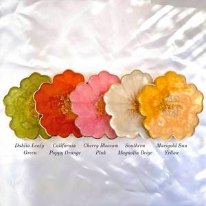 ชุดจานรองแก้วเรซิ่นทำมือ สำหรับตกแต่งโต๊ะและป้องกันเครื่องดื่ม - Product Image 3