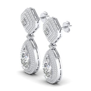 REYES Wholesale Price 14K Solid <b>Gold</b> GRA Certified Moissanite <b>Dangle</b> Drop <b>Earrings</b> For Women Luxury Wedding Gift Jewelry - Product Image 2