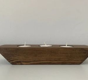 Portavelas de Madera de Mango Hecho a Mano de Alta Calidad, Forma Personalizada para Decoración del Hogar, Bodas, Fiestas, Navidad, Artesanía Única - Product Image 3