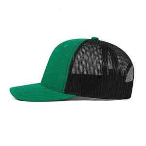 Gorra de béisbol personalizada de 5 paneles para hombre, ajustable, con diseño rasgado, para deportes al aire libre, viajes, a cuadros, de malla, con espuma, estilo camionero. - Product Image 3