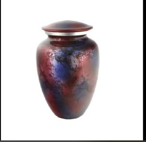 Urna Funeraria para Cenizas Humanas, Hecha a Mano para Servicios de Entierro en Cementerios, Diseño Americano, Metal, Color Verde Nube, para Adultos - Product Image 3