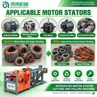 Machine de recyclage de cuivre moteur électrique Stator bobine enroulement ferraille moteur électrique coupe tirant équipement moteur noyau
