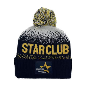 Gorros de Punto Personalizados de Lujo ODM, Gorros de Lana Acrílica con Borlas y Pompón Bordado para Adultos - Product Image 5