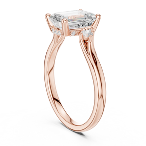 Bague Solitaire Élégante en Or Rose Coupe Marquise, Bijoux de Mariage et de Fiançailles de Luxe, Bagues de Mode Personnalisées en Gros pour Femmes - Product Image 3