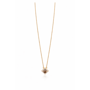 Collar con Colgante de Diamantes y Flores en Oro Rosa de 18K para Mujer, Elegante Cadena con Flor de Madreperla Blanca, Joyería de Moda, Regalo - Product Image 3