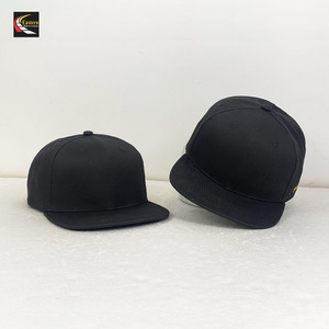 High Quality Custom logo Embroidery <b>Flat</b> Top <b>Hat</b> Snapback Baseball <b>Cap</b> - Product Image 1