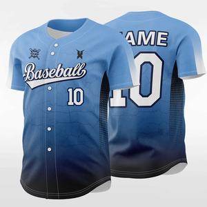 Impression 3D personnalisée broderie maillot de baseball uniforme de baseball hommes Pakistan blanc mexique maillot de baseball à deux boutons - Product Image 1