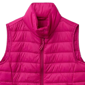 Gilet matelassé sans manches pour femmes grandes tailles, veste d'hiver chaude en nylon, logo personnalisé, respirant, gilets matelassés OEM - Product Image 4