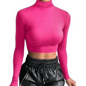 Camiseta Deportiva Ligera sin Costuras para Mujer, Manga Larga, Transpirable, con Logotipo Frontal, para Entrenamiento, Running, Yoga, Gimnasio, Fabricante OEM ODM - Product Image 6