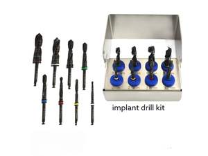 Kit de Brocas para Implantes Dentales, Juego de 8 Brocas Quirúrgicas para Cirugía de Implantes Dentales e Implantología Zelmi Surgical - Product Image 1