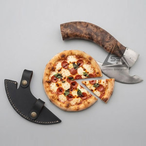 Hache à pizza multi-usage de style moderne, la plus vendue, écologique, avec manche en bois et lame en acier inoxydable de haute qualité - Product Image 6