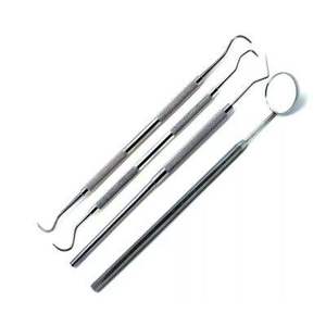 Dental Examination Standard Stainless Steel Manual Premium Class I CE Certified Instruments Set 4 PCS Reusable - Product Image 2