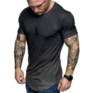 T-shirt pour homme personnalisé en jersey imprimé par sublimation intégrale, coupe classique, col vintage, dégradé, écologique, respirant, 3D - Product Image 4