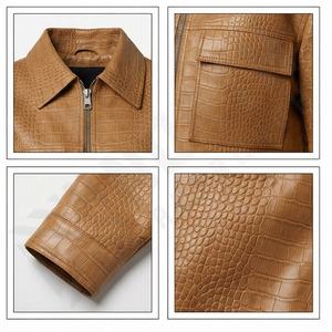 Ropa de calle de cuero Chapado en oveja, ropa de cuero a la moda para mujer, chaqueta, chaquetas de talla grande para mujer - Product Image 4