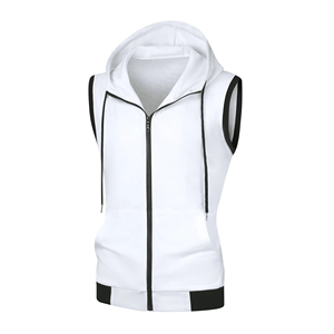 Sudadera con Capucha sin Mangas para Hombre, para Gimnasio, Fitness, Entrenamiento, Deporte, Transpirable, para Correr, Fisicoculturismo, Ropa Deportiva Activa - Product Image 3