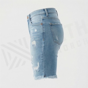 Shorts en jean à strass pour femme, taille haute, qualité supérieure, style décontracté, tendance streetwear, collection été, offre spéciale - Product Image 3
