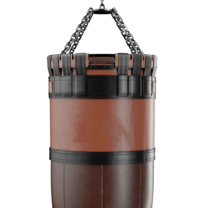 Nuevo Saco de Boxeo de Cuero Ligero y Cómodo 2026, Bola de Velocidad de Doble Extremo Rellena de Arena, 2FT de Altura, para Entrenamiento - Product Image 5