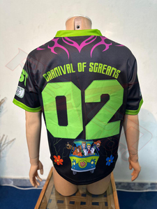 Maillot de football unisexe Spooky Island sublimé, col en V, manches courtes, imprimé crâne, maille respirante, anti-humidité, écologique, grandes tailles, sport - Product Image 6