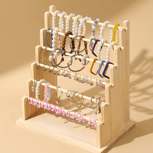 Soporte de Exhibición Desmontable de Madera para Joyería, para Pendientes, Pulseras y Collares - Se Aceptan Pedidos para Recogida en Tienda - Product Image 3