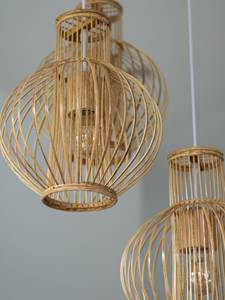 Handmade Rattan Pendant Light Shade Natural Woven Lampshade Boho Hanging <b>Ceiling</b> Lamp Cover for Living Room Dining Room <b>Decor</b> - Product Image 5