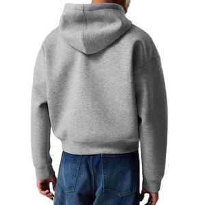 Veste à capuche 100% coton, imprimée sur mesure, avec poche, fermeture éclair sur le devant, unisexe, décontractée, pour l'été, coupe classique, couleur unie - Product Image 3