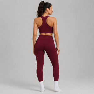 Soutien-gorge de sport sans coutures, tissu extensible et respirant, évacuation de la transpiration, confort optimal, idéal pour la gym, le fitness, le yoga, les vêtements de sport, l'entraînement, tendance - Product Image 6