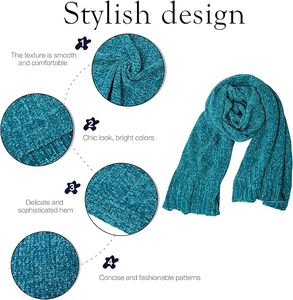 Multi-Color Bulk Unisex Knitted Scarf - Custom Logo Winter <b>Wrap</b> - Soft Ribbed Knit Wholesale <b>Neck</b> Warmer - Product Image 3
