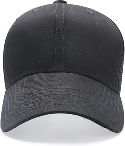 Gorra de Béisbol de Algodón Premium con Diseño Nuevo 2026, Logotipo Personalizado, Ajustable, Deportiva, Negra Lisa, Seis Paneles, Informal, para Exteriores - Product Image 1