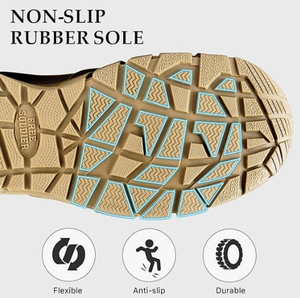 Botas Tácticas Personalizadas para Hombre, Impermeables, para Senderismo en el Desierto, de Caña Alta, Color Beige - Product Image 3