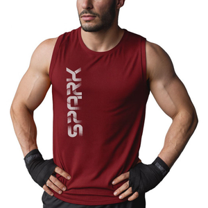 Solid Color Breathable Tank Top Custom Logo Ribbed Vests Knitted Fitness Gym Stringer <b>Singlet</b> <b>for</b> <b>Men</b> training workout session - Product Image 1