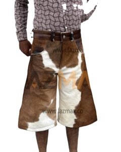 flared Hairs on leather <b>shorts</b> Cow Print High Waisted Cowhide <b>Baggy</b> Summer flared Man <b>short</b> Leather <b>Short</b> <b>Mens</b> - Product Image 1