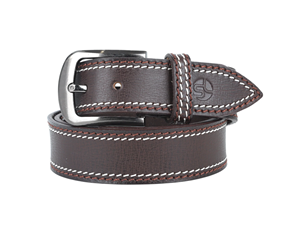 Ceinture de créateur en cuir véritable à 100 % avec boucle à ardillon en acier inoxydable/laiton/alliage, logo personnalisable, prix de gros - Product Image 2