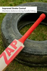 Empuñadura Acanalada ZAP Skyline para Bate de Cricket |   Empuñadura de Goma Antideslizante y Duradera para Todos los Mangos de Bate |   Comodidad Superior, Sensación Suave - Product Image 2