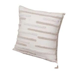 Simple Elegant Woven Cotton Cushion Printed Soft Breathable Fabric Decorative Pillow for Patio <b>Bench</b> Couch Living Room Styling - Product Image 1
