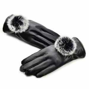 50cm <b>Long</b> Over Elbow Women Sheepskin Leather <b>Gloves</b> – Winter Warm Touchscreen Arm <b>Gloves</b> - Product Image 4