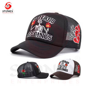 Gorra Trucker Personalizada de Lona, Gorra de Béisbol con Cierre a Presión, 100% Algodón, Visera Sólida, Lisa, para Unisex - Product Image 5